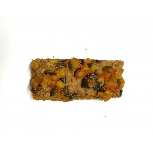 Μπάρες δημητριακών πορτοκάλι χωρίς ζάχαρη 100gr