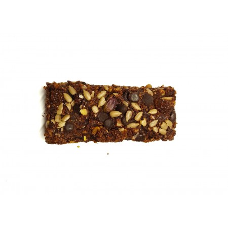 Μπάρες δημητριακών με σοκολάτα χωρίς ζάχαρη 100gr